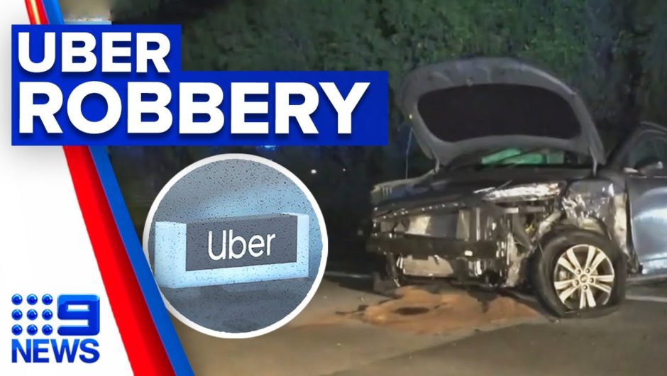 Teens accused of carjacking Uber driver before joyride | 9 News Australia