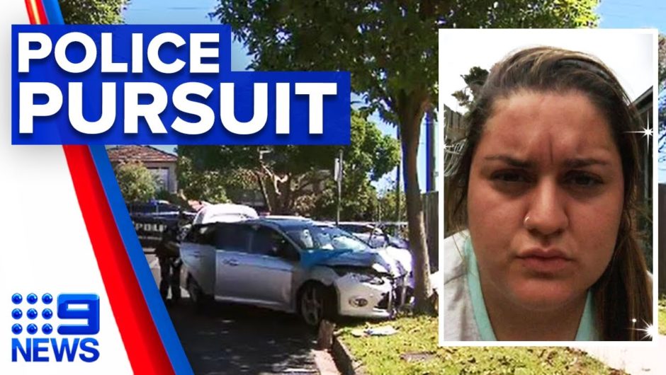 Police allegedly mowed down before high-speed pursuit | 9 News Australia