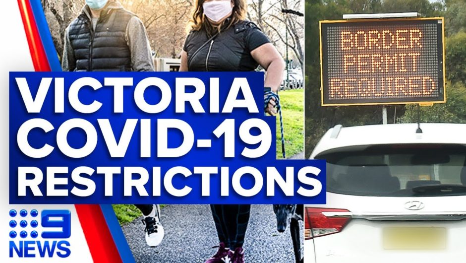 Coronavirus: Victoria restores mask and gathering restrictions | 9 News Australia