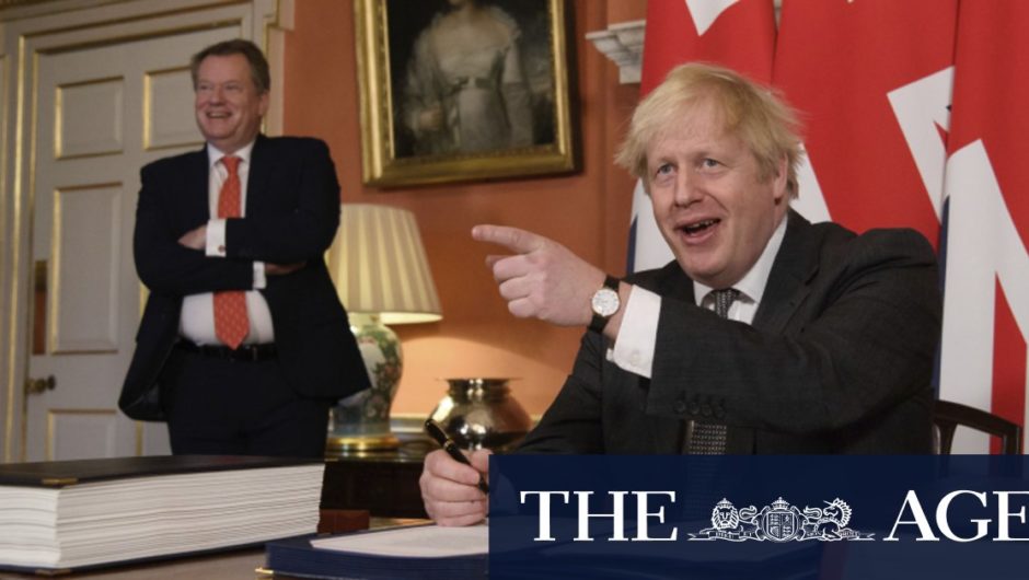 Boris Johnson signs EU-UK Brexit trade deal after winning Commons support