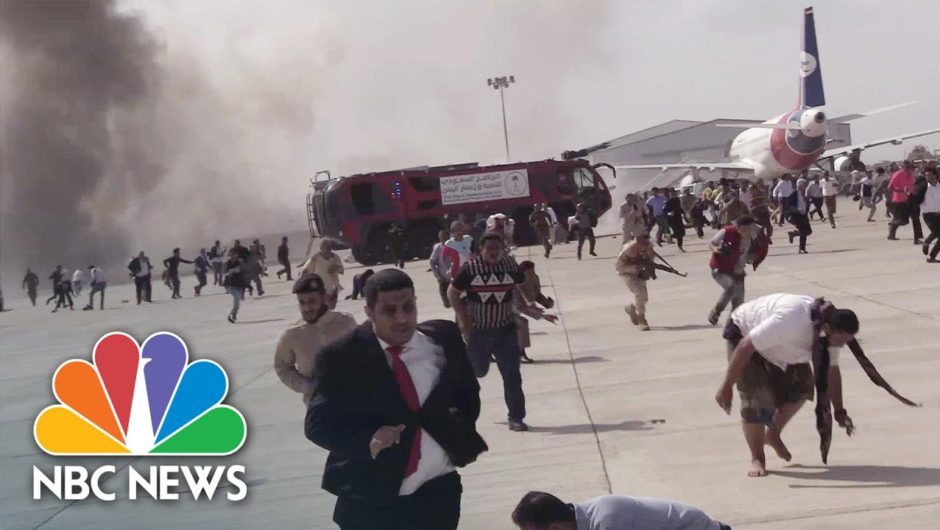 Explosions Hit Aden Airport As New Yemeni Government Arrives | NBC News NOW