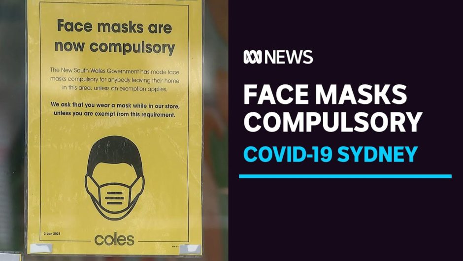 Masks mandatory in Sydney shopping centers, public transport, with fines set to start | ABC News