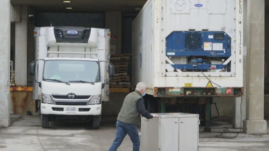 Refrigerated morgue truck being used in B.C. to manage overflow of dead, says coroners service