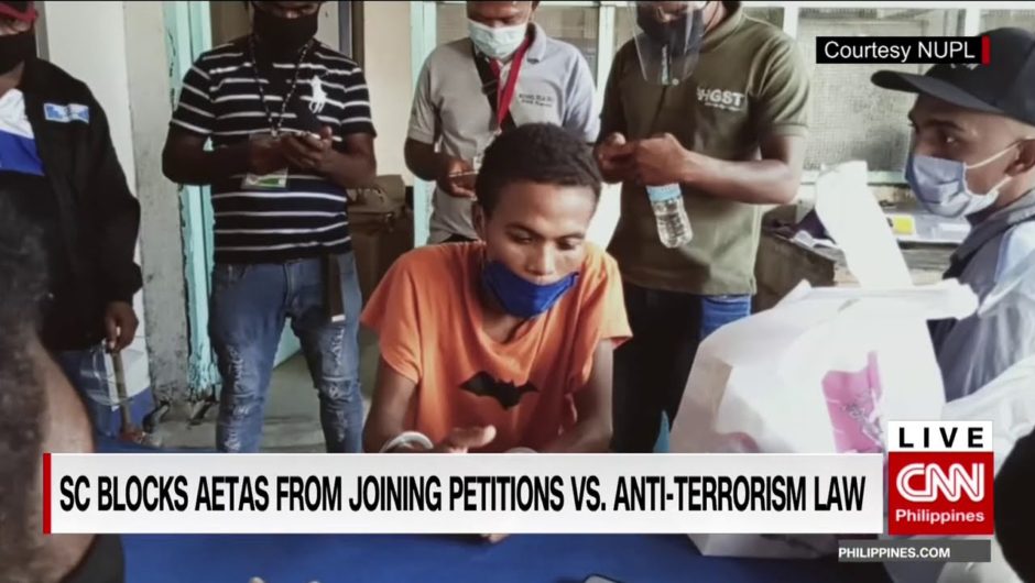 SC blocks Aetas from joining petitions vs. Anti-Terrorism Law