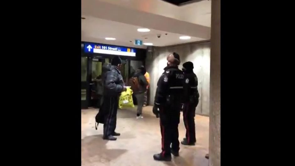 Video shows Edmonton police forcing group into extreme cold