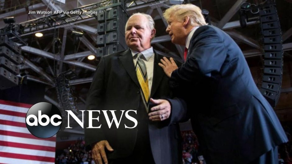 Trump breaks his silence after Rush Limbaugh’s death