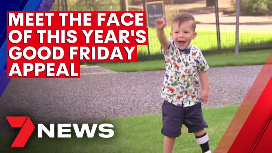 Meet the little boy beating the odds to help others as the face of the Good Friday Appeal | 7NEWS