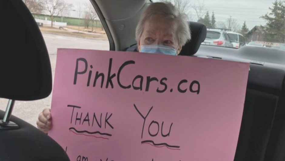 'PinkCars' drive seniors to vaccine appointments