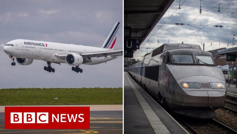 France moves to ban short-haul domestic flights – BBC News