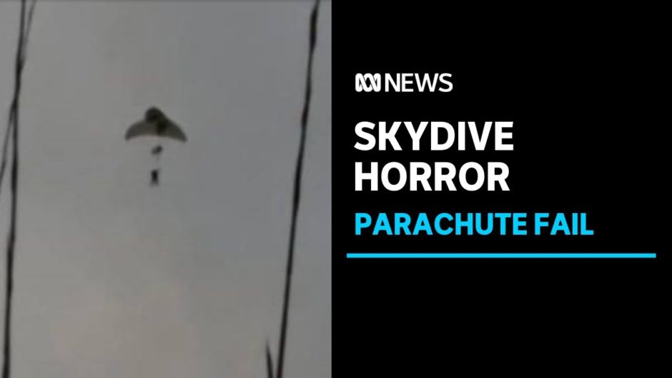 Skydivers fall to the ground after parachute malfunctions | ABC News