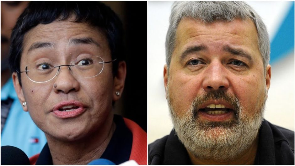 Journalists from Philippines, Russia win Nobel Peace Prize