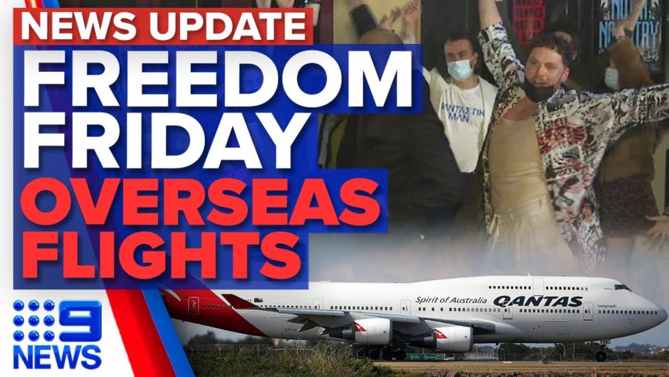 Melbourne celebrates as lockdown eases, International flights to start earlier | 9 News Australia