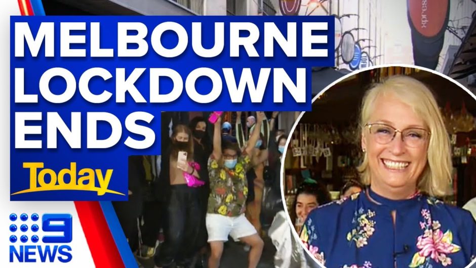 Melbourne celebrates as lockdown finally lifts | Coronavirus | 9 News Australia