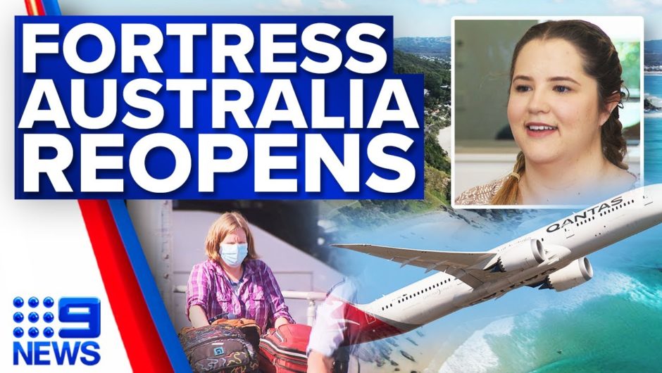 Fully vaccinated Aussies free to travel overseas from tomorrow | Coronavirus | 9 News Australia