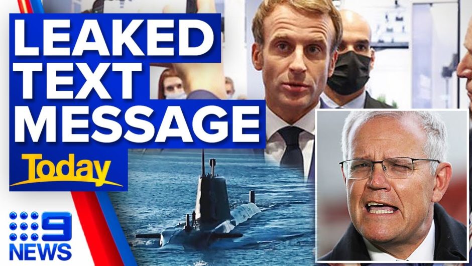 PM hits back at French President following leaked text message | 9 News Australia