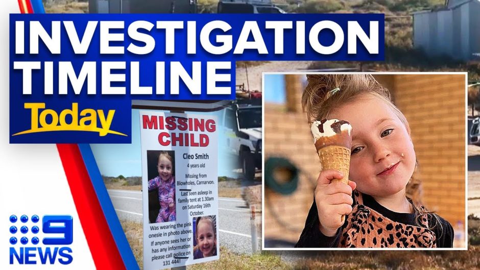 Timeline of the search for missing girl Cleo Smith | 9 News Australia