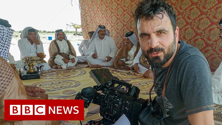 How do you film changing landscapes and people in extreme heat? – BBC News