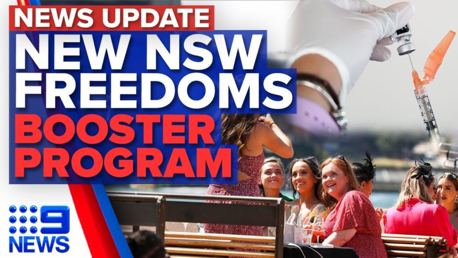 NSW eases more COVID-19 restrictions, Booster vaccine program begins | 9 News Australia