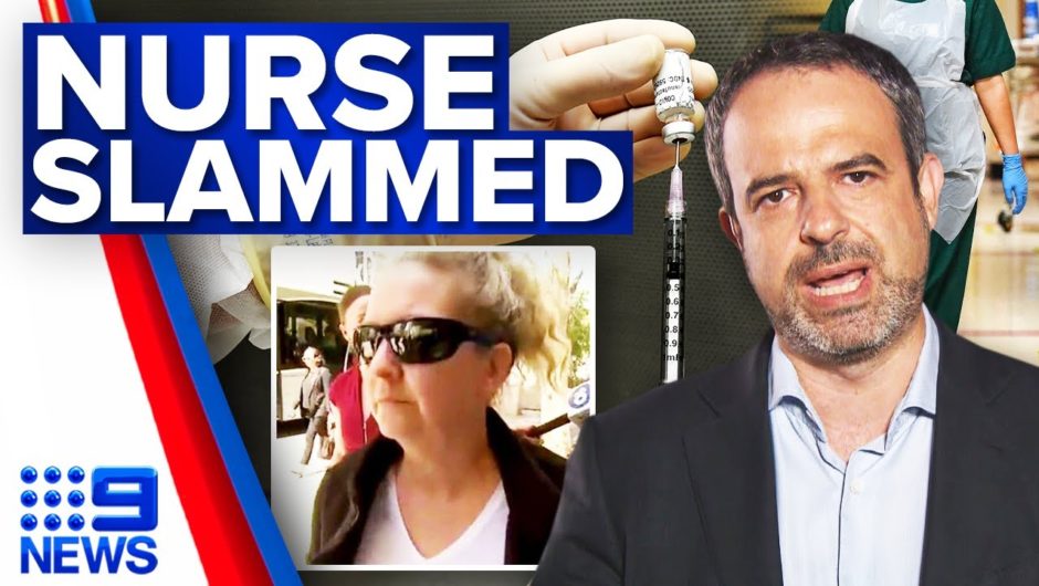 WA nurse 'put lives at risk' with alleged fake COVID-19 vaccine injection | 9 News Australia