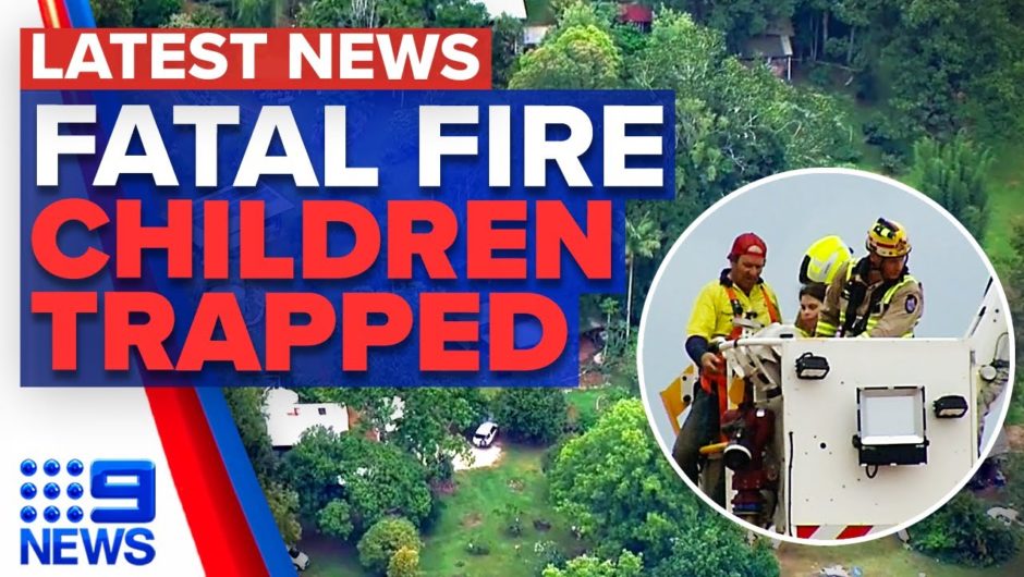 Four-year-old twins killed in house fire, Children trapped on carnival ride | 9 News Australia