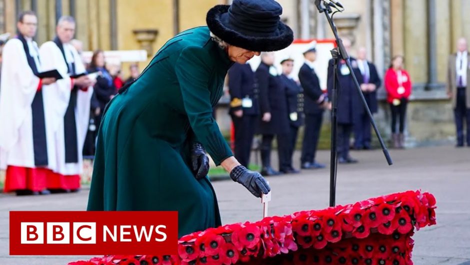 UK gathers for Armistice Day silence in remembrance of deaths in military conflicts – BBC News