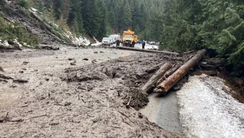 Woman confirmed dead in mudslide that swept across B.C. Highway