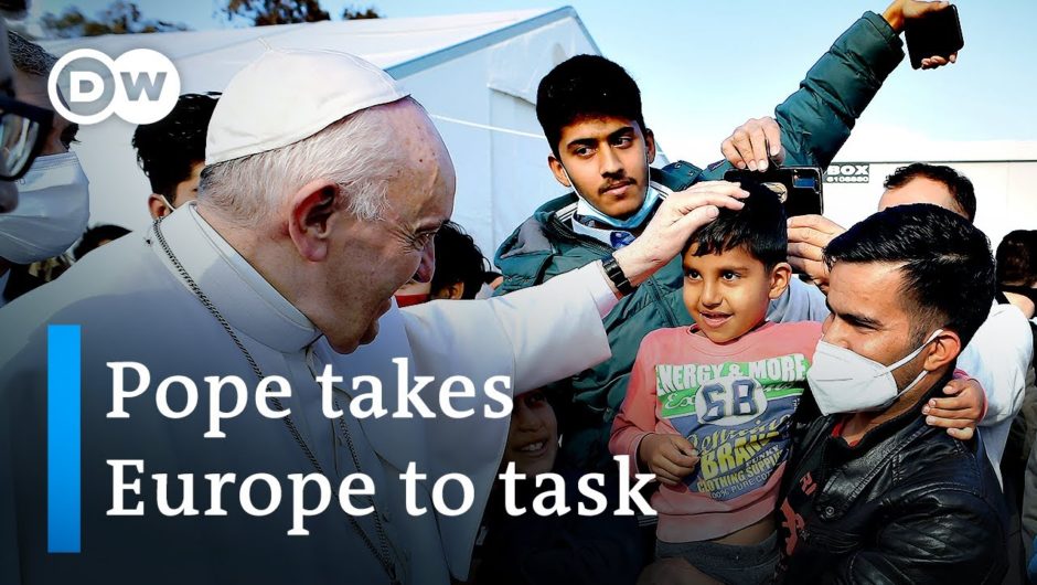 Pope Francis visits migrants on Greek island of Lesbos | DW News