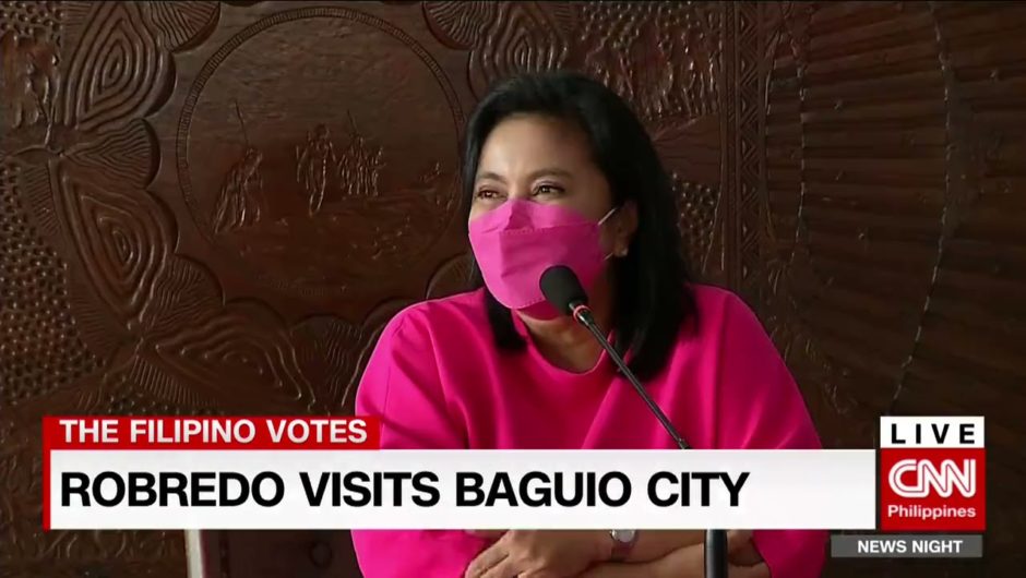 Robredo visits Baguio City