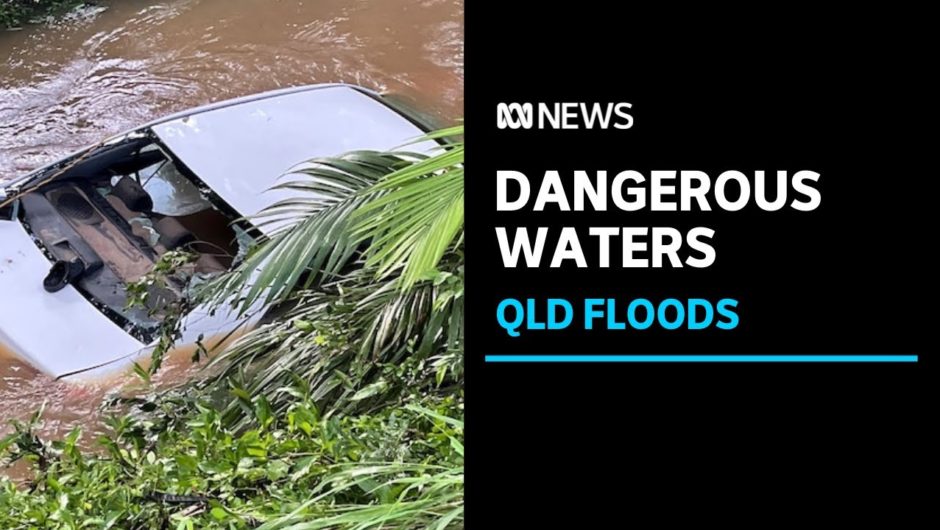 Woman dies after car swept from car park into suburban Brisbane creek | ABC News