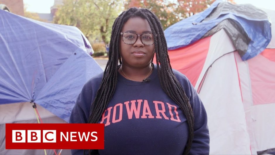 Why these Howard University students slept out in tents for weeks – BBC News