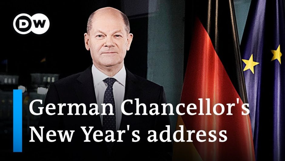 German chancellor Olaf Scholz urges solidarity in his first new year’s address | DW News