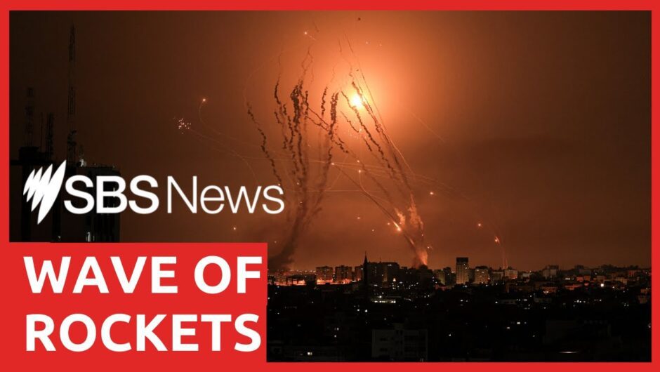 Israel's Iron Dome intercepts some rockets fired from Gaza over Ashkelon | SBS News