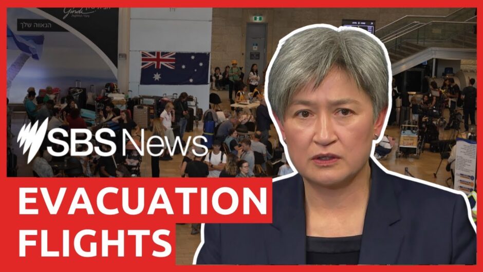 Penny Wong announces evacuation flights from Israel and new travel warning for Lebanon | SBS News