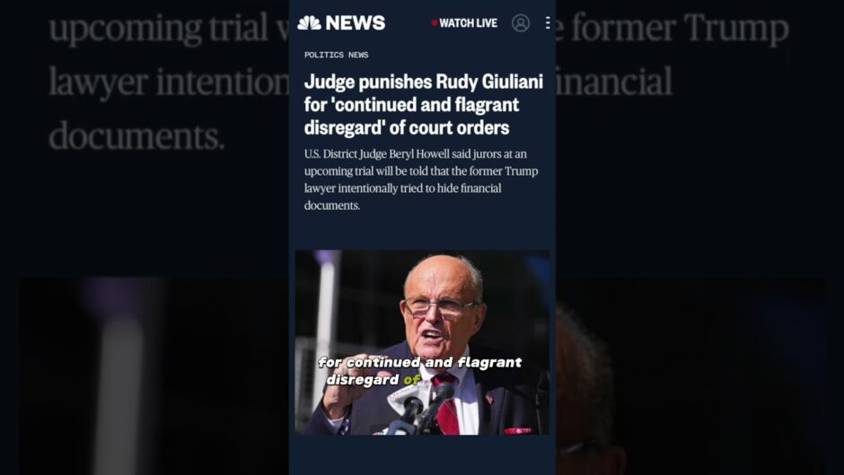 Rudy Giuliani's legal situation just went from bad to worse . . . much worse.