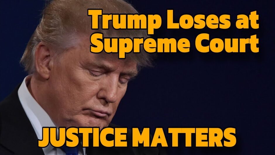 Supreme Court Delivers Trump A LOSS In First Case to Make It Up To The High Court!
