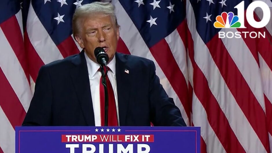 Trump declares victory overnight in speech to his supporters